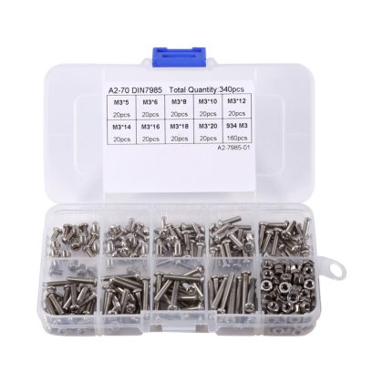 Edelstahl Schrauben Set M3 340Stk