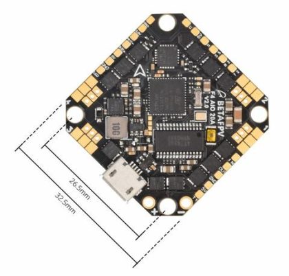 BetaFPV Toothpick F4 2-4S AIO Brushless Flight Controller 20A(BLHeli_S) V3 (26.5x26.5mm mount) – Bild 5