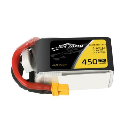 Tattu 14.8V 75C 4S 450mah Lipo Battery mit XT30 – Bild 3
