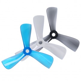 Nazgul Cine 3040 Tri-Blade Propeller Transparent Blau