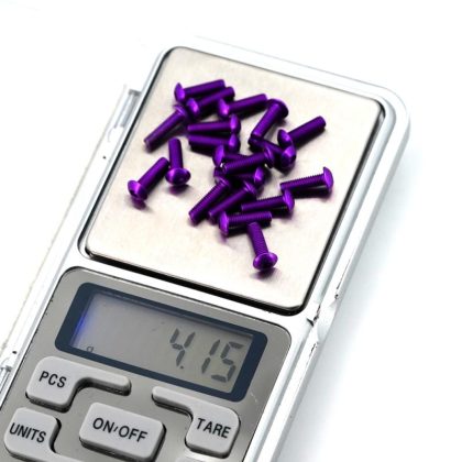 Aluminiumschrauben 7075 Violett (20Stk.) – Bild 2
