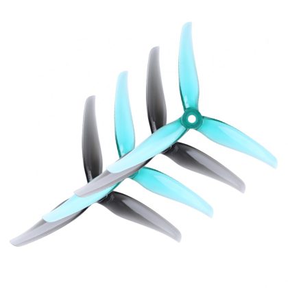 Nazgul R5 Tri-Blades Cyan Transparent