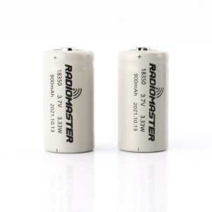 900mAh 3.7V Li-ion 18350 Batterie für RadioMaster Zorro (2Stk.)