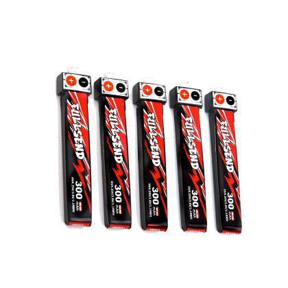 Fullsend 1S HV 300mAh 40C Battery - 5 Stück