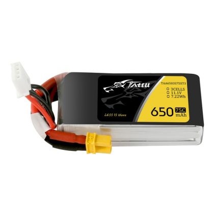Tattu 650mAh 3S1P 75C 11.1V Lipo mit XT30 – Bild 2