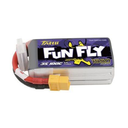 Tattu Funfly Series 1550mAh 11.1V 100C 3S1P Lipo mit XT60 – Bild 3