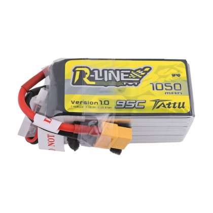 Tattu R-Line 1050mAh 95C 22.2V 6S1P Lipo mit XT60 – Bild 3