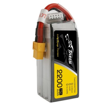 TATTU 2200mAh 14.8V 75C 4S1P Lipo mit XT60 Long range version – Bild 3