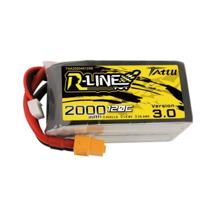 Tattu R-Line Version 3.0 2000mAh 14.8V 120C 4S1P Lipo mit XT60 – Bild 3