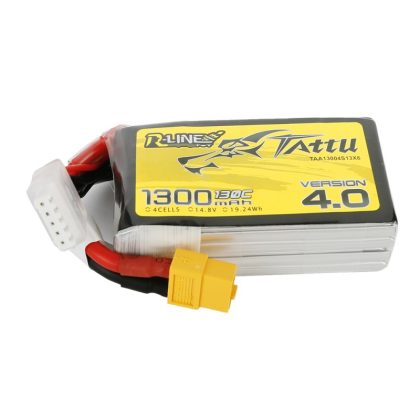 Tattu R-Line Version 4.0 1300mAh 14.8V 130C 4S1P Lipo mit XT60 – Bild 2