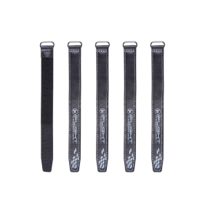 iFLIGHT Black Microfiber PU Leather Battery Straps 15*150mm (5 pcs)